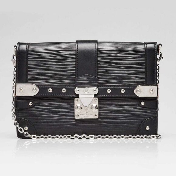 Louis Vuitton Black Epi Trunk Wallet On Chain Bag - Picture 1 of 12